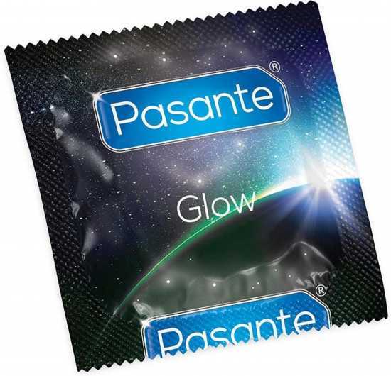 Pasante Glow – svítící kondom (1 ks)