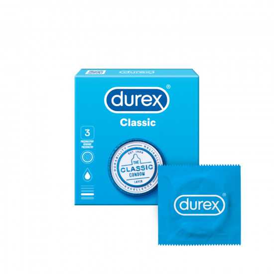 Durex Classic – klasické kondomy (3 ks)