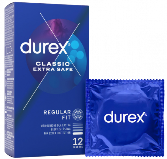 Durex Extra Safe – zesílené kondomy (12 ks)